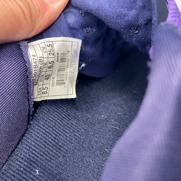 Women's Brooks Pure Grit 5 Trail Running Shoes Purple Black Size 8.5 Hiking - Picture 15 of 16